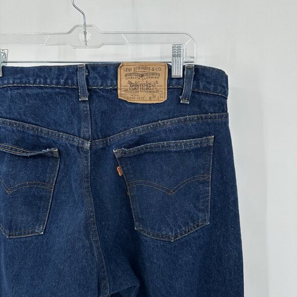 vintage 80s LEVIS jeans tapered 40505-0215 orange tab made in USA 36W 33L - Picture 6 of 11